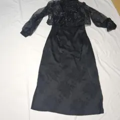 ブラックドレス・カーディガンセット Mサイズ