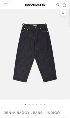SWEATS DENIM BAGGY JEANS INDIGO かつきくん着用のサムネイル