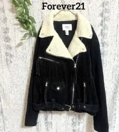 【Forever21】コーディロイ ボアジャケット レディース (M)