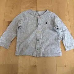 MIKI HOUSE グレー 薄手カーディガン