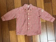 MIKI HOUSE ギンガムチェックシャツ 80