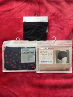 （新品）UNIQLO ユニクロ ショーツ 3タイプ Lサイズ 3枚