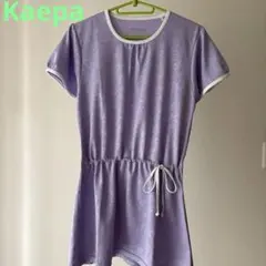 Kaepa スポーツウェア トップス 花柄 パープル Mサイズのサムネイル