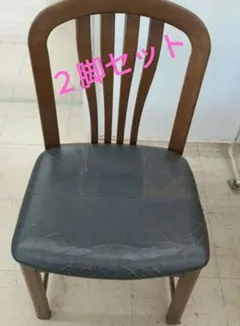 カリモク ダイニングチェア CT3405IK 1脚 美品 合皮座面 ブラウン