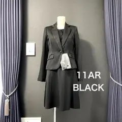 11号 ワンピース スーツ レディース 黒 新品 未使用 卒業 セレモニースーツ