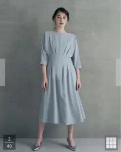 YECCA VECCA イェッカヴェッカ⭐︎七分袖ロングワンピース