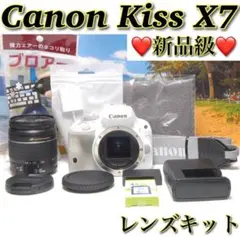 ❤️大人気ホワイト❤️Canon EOS Kiss X7 ホワイト 初心者向け 軽量のサムネイル