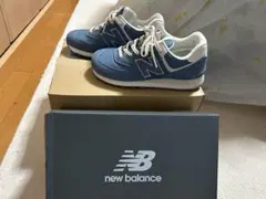ニューバランス　574 水色
