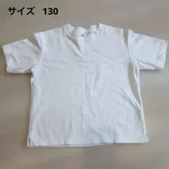 UNIQLO ホワイト　AIRism Tシャツ 130