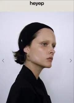[新品未使用] heyep Silk Hair Band ブラック　ヘイップのサムネイル