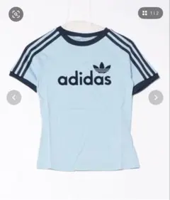 adidas 水色 Tシャツ Sサイズ