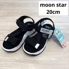 新品未使用　タグ付　Ni-mo moonSTAR ブラックサンダル 20.0cm