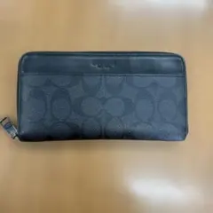 COACH 長財布 シグネチャー ブラック　値下げ可のサムネイル