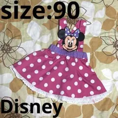 新品 ☆Disney ☆ミニーマウス ☆ジャンパースカート ☆ベビー ☆90