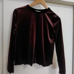 ベロア裾袖メロウTシャツ