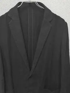 美品　コムサデモード テーラードジャケット 麻　リネン100% ブラック M