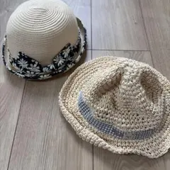 バースデー　POLO Baby ベビー　子ども　麦わら帽子 52cm 2点セット