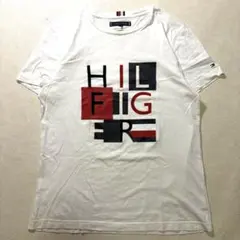 ロゴ Tシャツ 半袖 カットソー 白 赤 紺 クルーネック　アメカジ　キレカジ