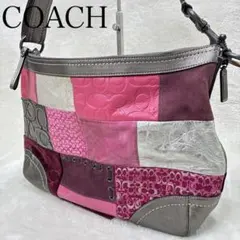 COACH Accessory Pouch Patchwork Pink y2k - メルカリ