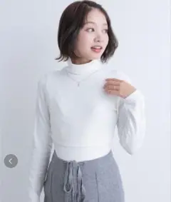 SWEET MOMMY 授乳服 M ホワイト タートルネック