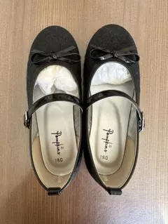 Pompkins黒 フォーマルシューズ 19.0