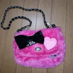 JENNI ピンクファーショルダーバッグのサムネイル