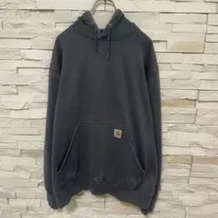 90s Carhartt カーハート スウェットパーカー 袖プリント メキシコ製
