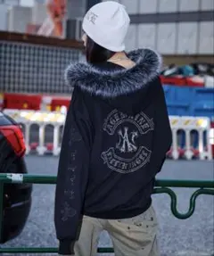 A'GEM/9 × .kom エンジェルファー付きジップパーカー A＇GEM/9 × .kom エンジェルファー付きジップパーカー - メルカリ