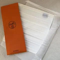 新品　エルメス　タオルハンカチ　ホワイト