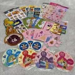ディズニー シール＆ステッカー まとめ　キラキラシール立体 プリンセス ミッキー