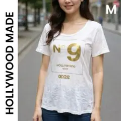 【HOLLYWOOD MADE】パロディTシャツ ロゴTシャツ USA