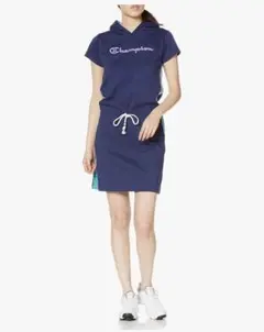 【美品】Champion チャンピオン フード付きワンピース Ｌ