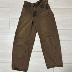 バレルレッグジーンズ gu Sサイズ丈短め
