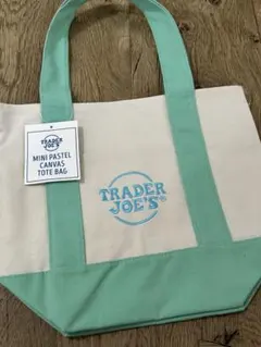 【新品タグ付・LA購入】トレーダージョーズ 2025年限定 パステル トート 緑