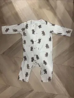 ジェラートピケ　クマ柄ロンパース