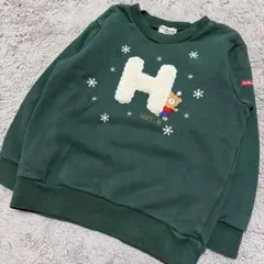 ミキハウス ホットビスケッツ トレーナー 雪だるま ビーンズ