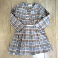 【美品】入園式 卒園式女の子120cm ワンピース＆ボレロセット