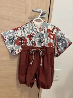 <最終値下げ>ベビー着物　袴　ロンパース　70cm apre les cours