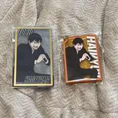 ハイキュー 影山飛雄 まねきねこ アクリルキーホルダー 箔押しクリアカード