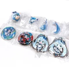 初音ミク　雪ミク　あそーと　2024 A賞　フィギュア　缶バッジ　ラバー　ガチャ