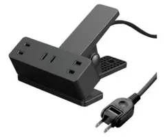 エレコム クリップタップ 電源タップ 3個口 3m ECT-1430BK
