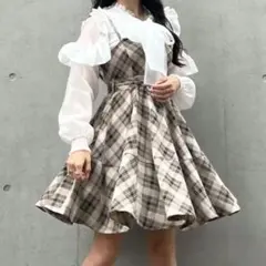 titty&Co. フレアミニジャンスカ チェック柄 ティティアンドコーのサムネイル