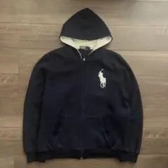 Polo Ralph Lauren ジップパーカー ビッグポニー ネイビー L