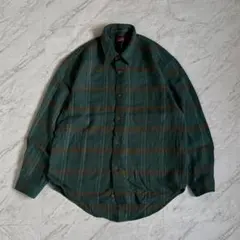 90’s Vintage チェックシャツ グリーン グランジ アメカジ CBOY