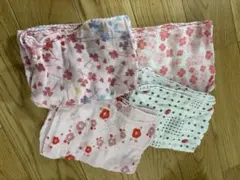 ガーゼ生地 花柄 ドット柄 4枚セット