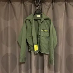 古着リメイク　ミリタリーシャツ