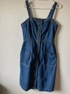 オールドネイビー　デニムジャンバースカート