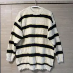 YOLO ホワイトボーダーニット XL