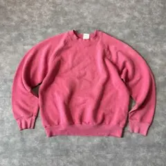 k*0様 USA製 フルーツオブザルーム M スウェット ピンク 無地 ラグラン