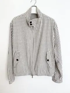 ZARA チェック柄 ジップアップ ブルゾン ジャケット